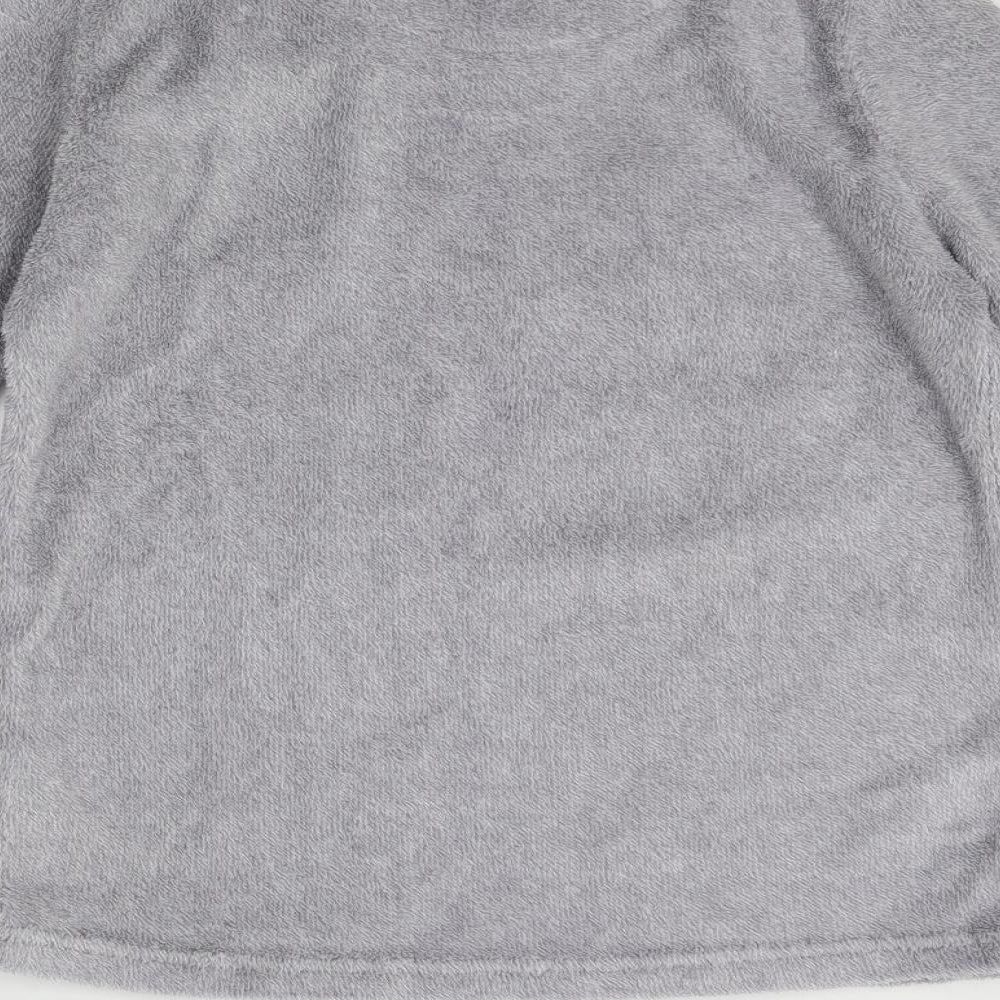 LOVE TO LOUNGE Womens Grey Solid  Top Pyjama Top Size XS