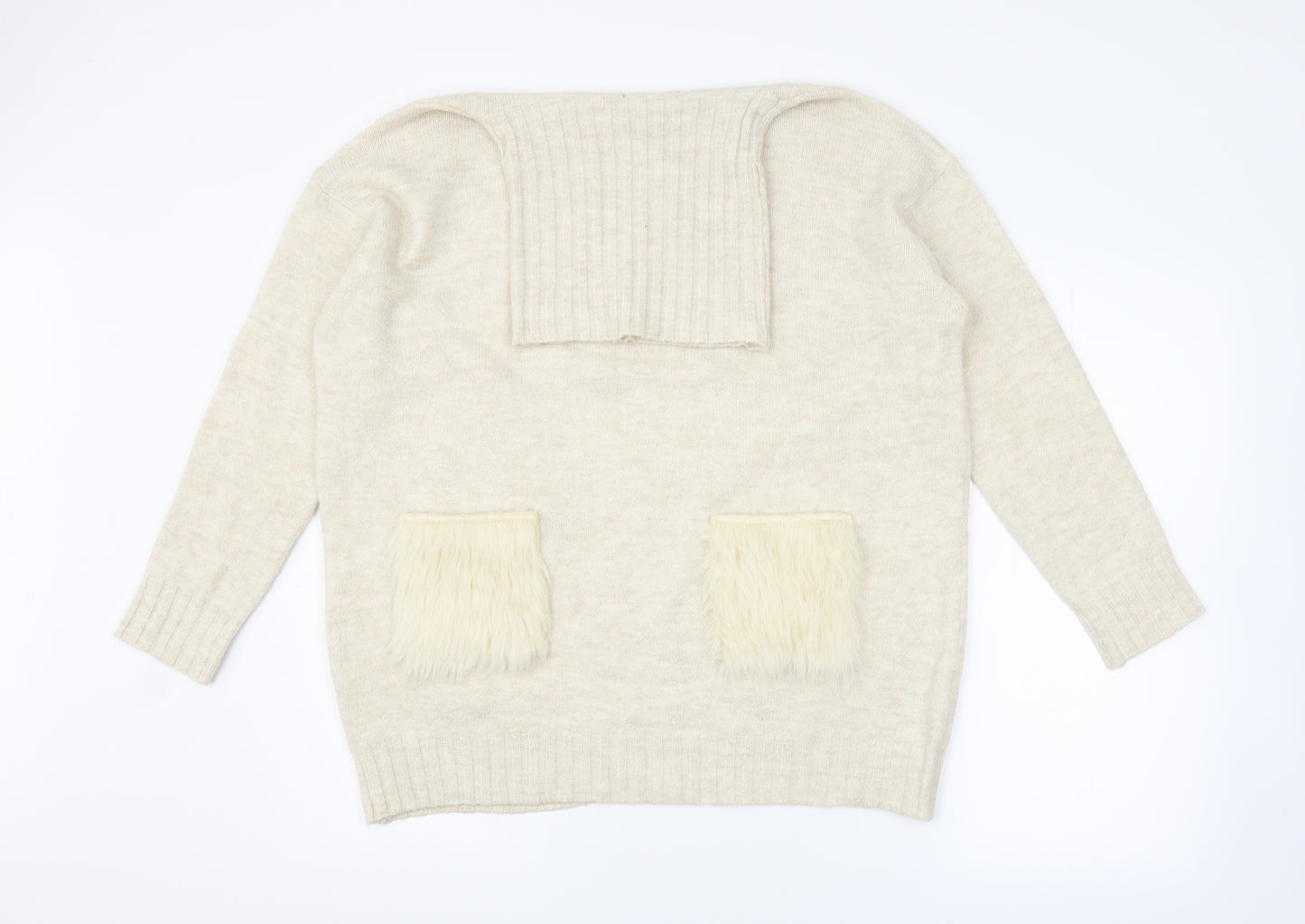 Primark Womens Beige   Pullover Jumper Size XS