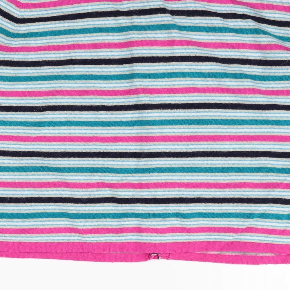 county casual Womens Multicoloured Striped  Cardigan Jumper Size XL