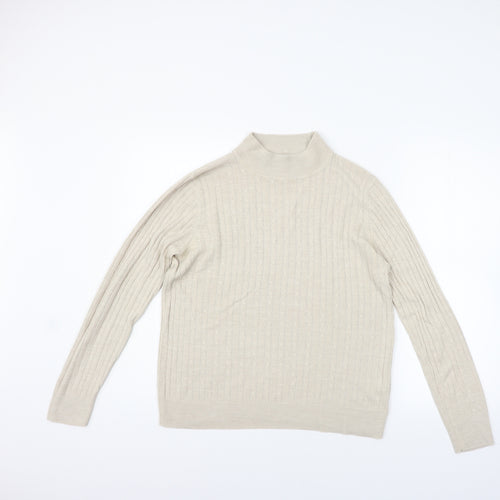 Marks and Spencer Womens Beige   Pullover Jumper Size 12