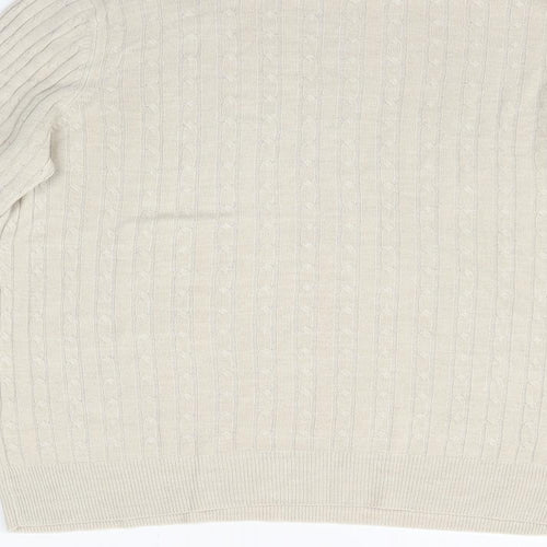 Marks and Spencer Womens Beige   Pullover Jumper Size 12