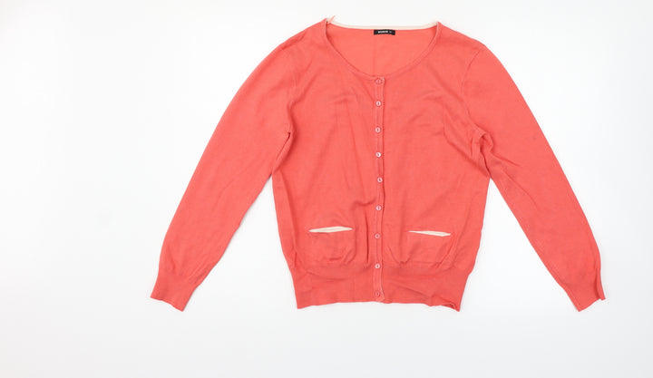Roman Womens Pink Cardigan Jumper Size 14