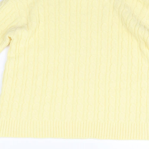 ch ice Womens Yellow   Pullover Jumper Size M