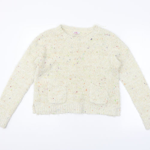 sophie Girls Yellow   Pullover Jumper Size 14-15 Years