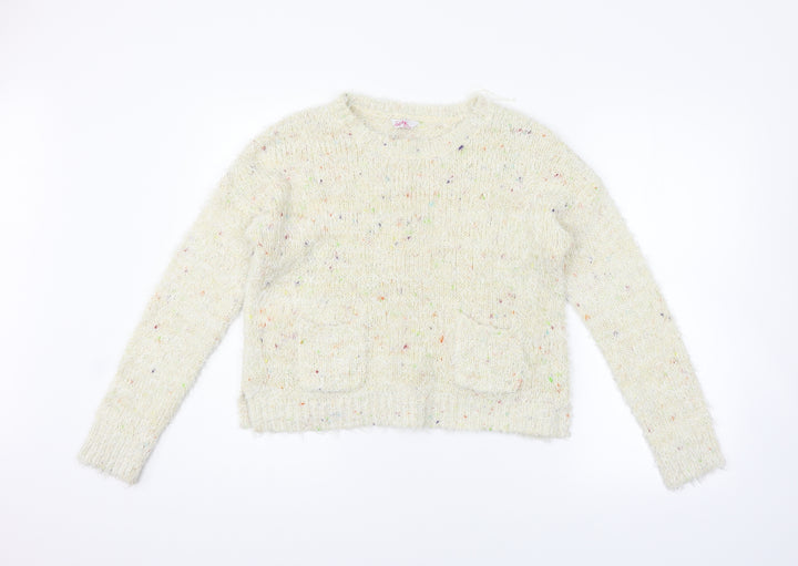 sophie Girls Yellow Pullover Jumper Size 14-15 Years