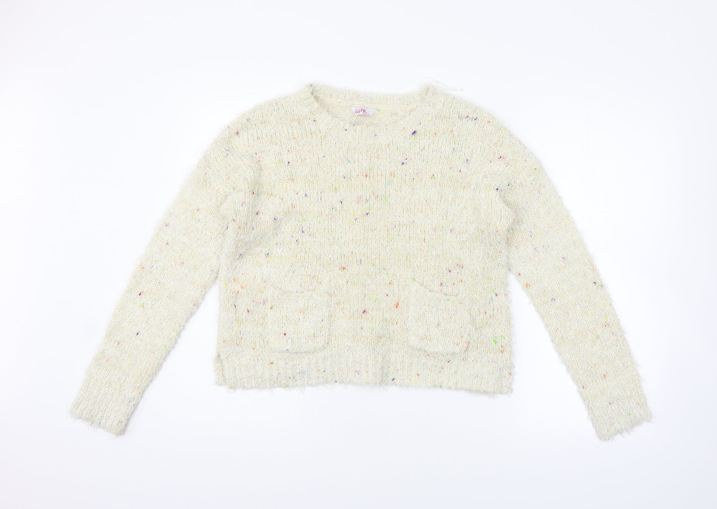 sophie Girls Yellow   Pullover Jumper Size 14-15 Years