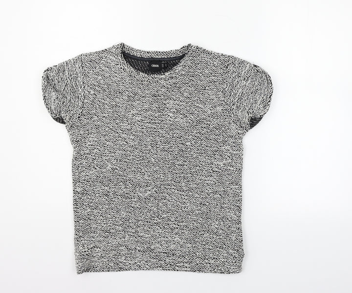 ASOS Womens White Basic T-Shirt Size 10