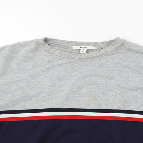 into  Mens Grey   Henley Jumper Size S