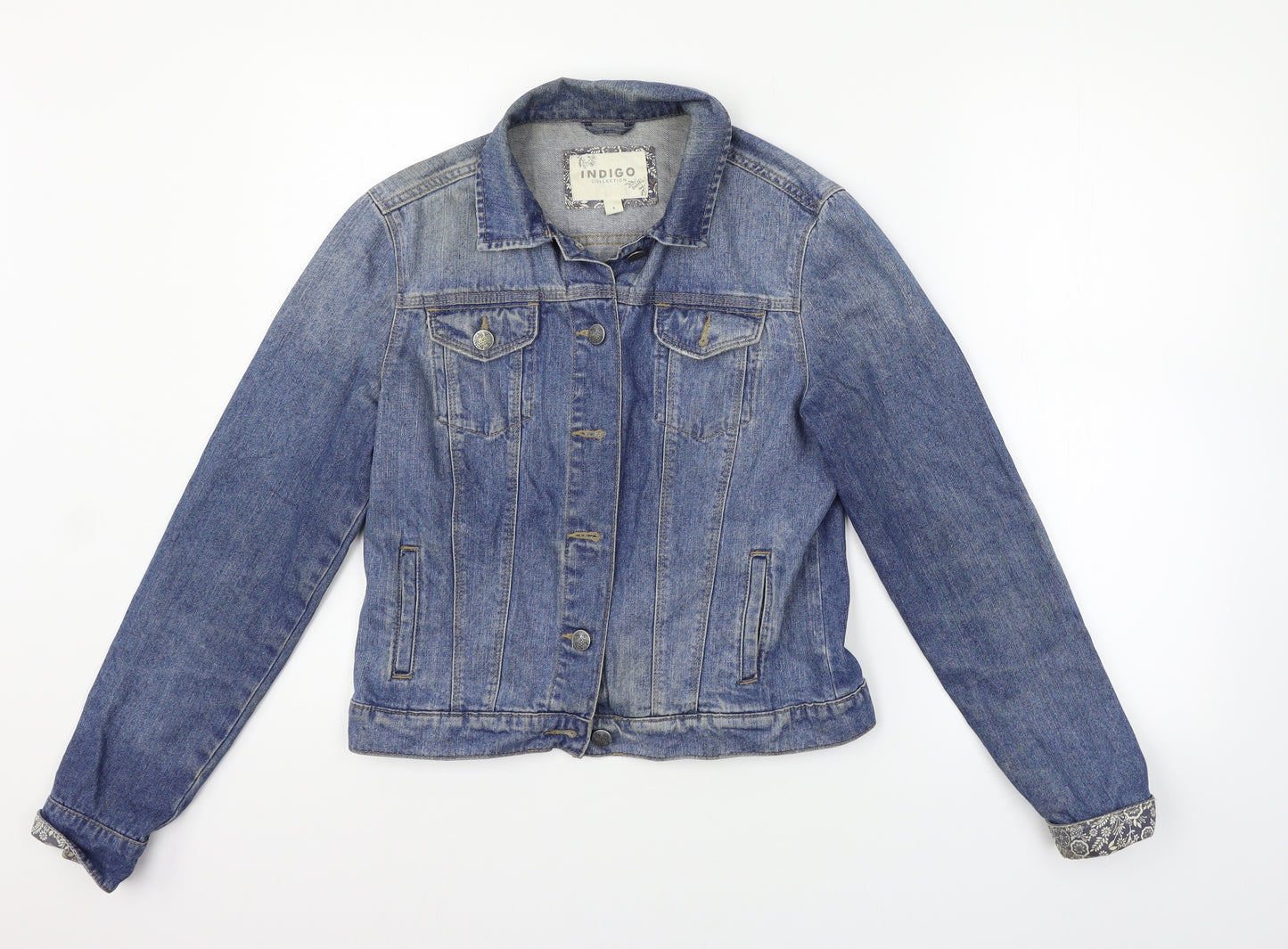 Indigo Womens Blue   Jacket  Size 8