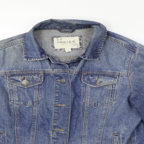 Indigo Womens Blue   Jacket  Size 8