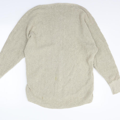 David Jones Womens Beige   Henley Jumper Size S