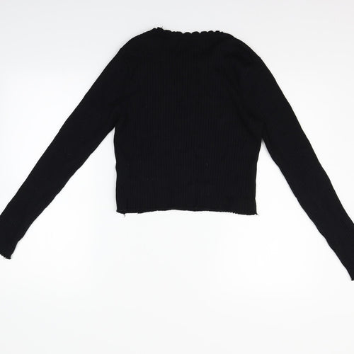 Zara Womens Black   Pullover Jumper Size M