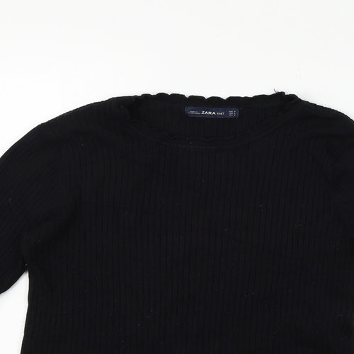 Zara Womens Black   Pullover Jumper Size M