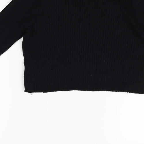 Zara Womens Black   Pullover Jumper Size M