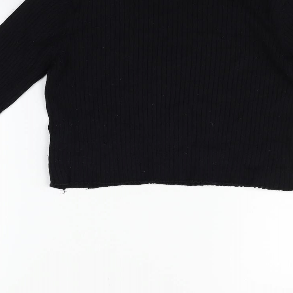 Zara Womens Black   Pullover Jumper Size M