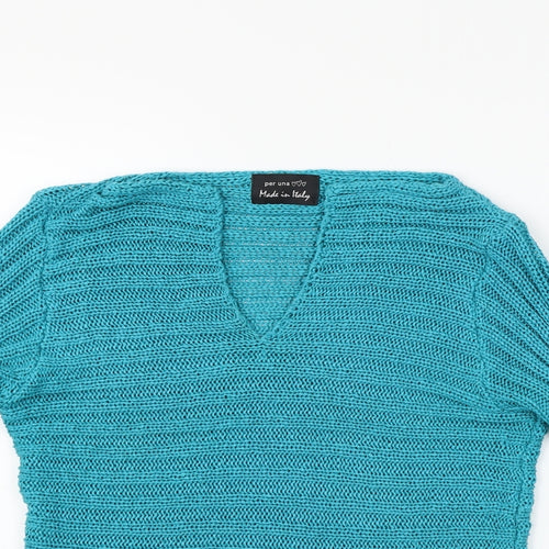 Per Una Womens Blue   Pullover Jumper Size M