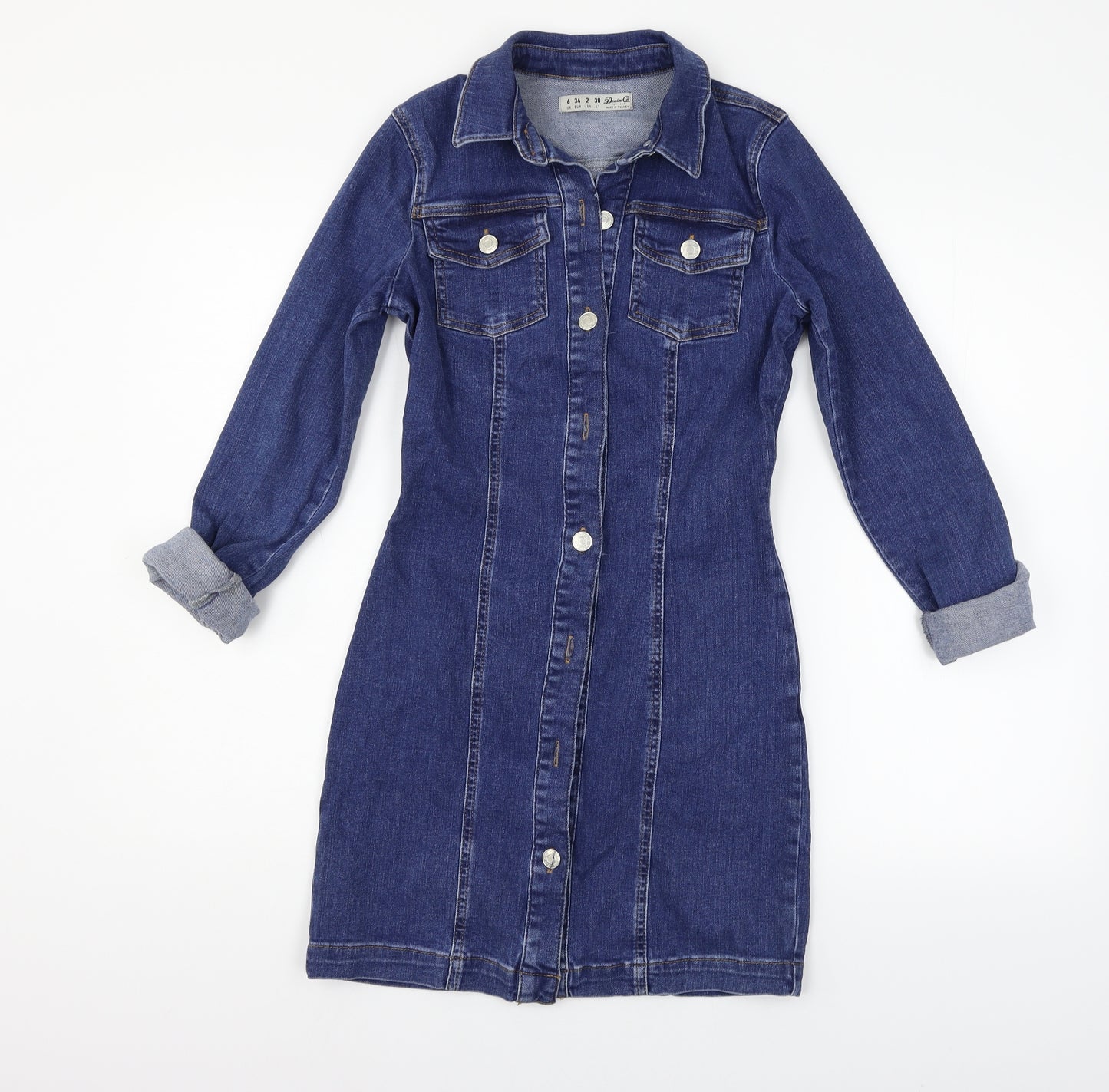 deniem & co Womens Blue   Jacket Dress  Size 6