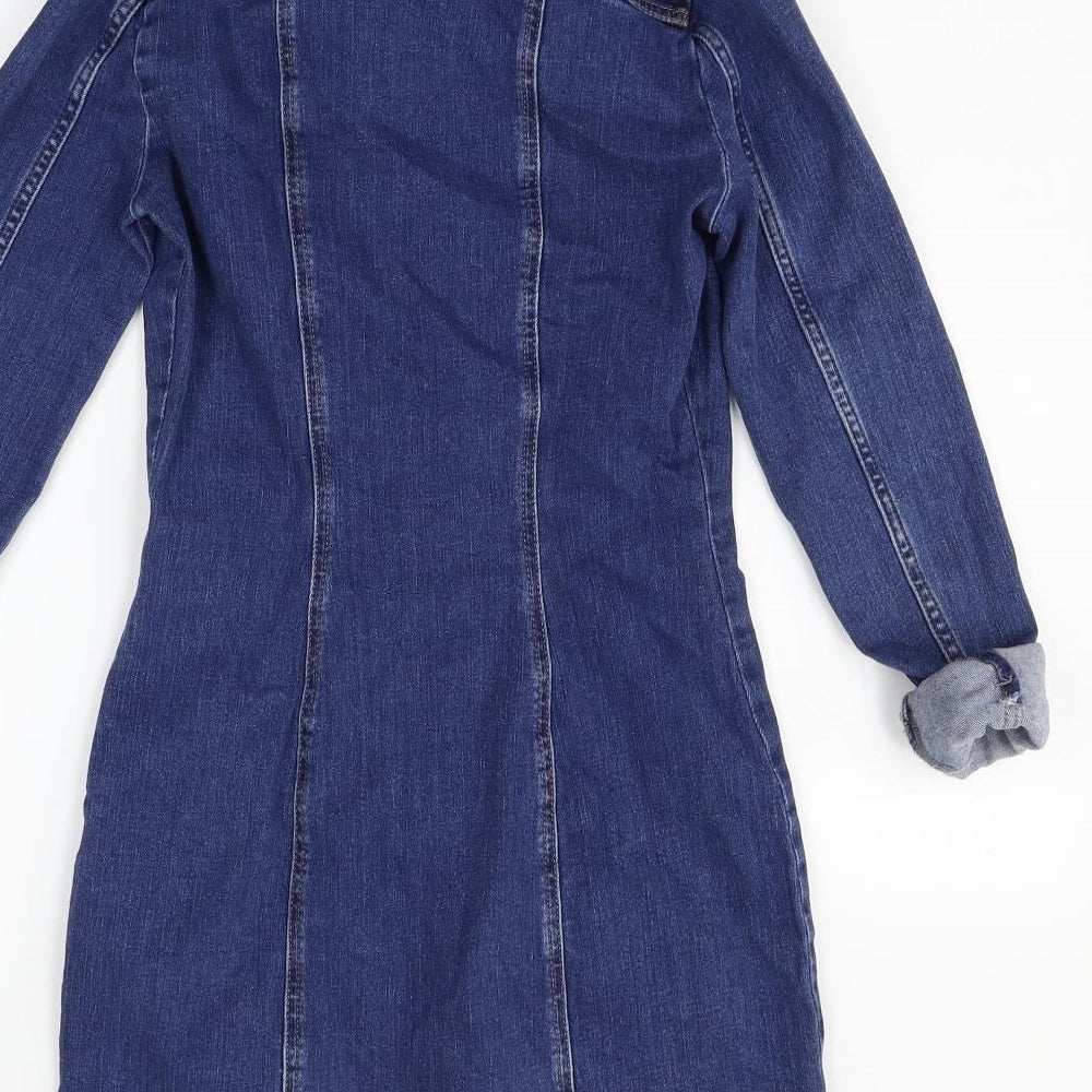 deniem & co Womens Blue   Jacket Dress  Size 6