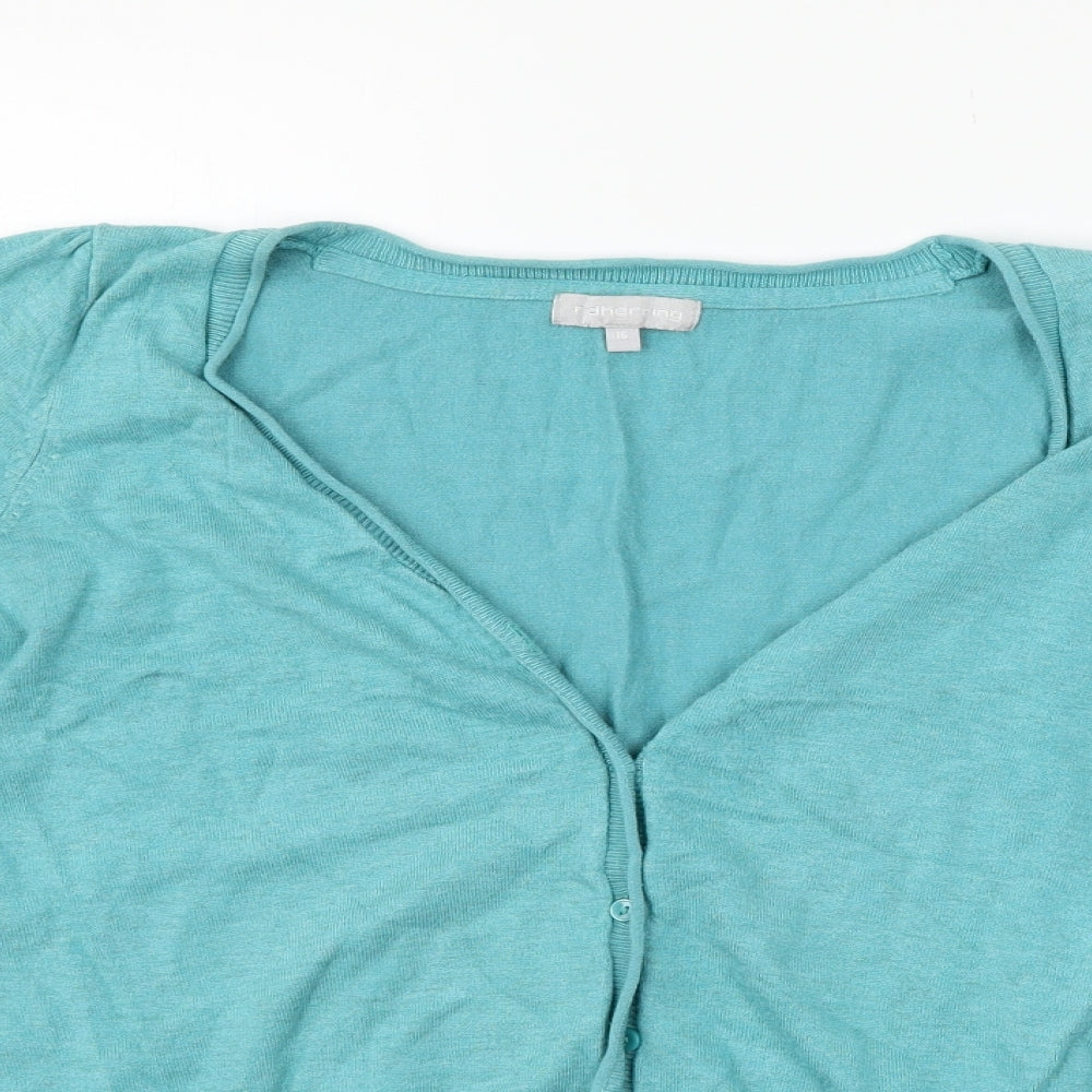 Red Herring Womens Green   Cardigan Jumper Size 16