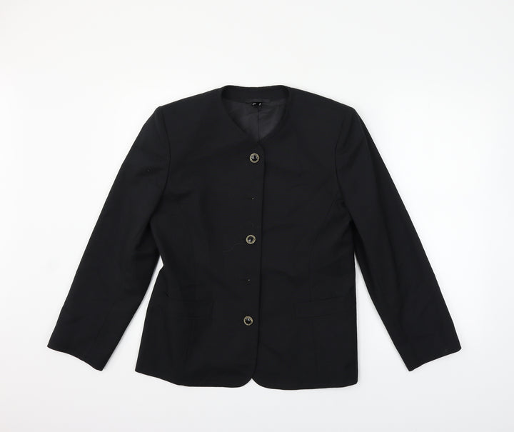C&A Womens Black Jacket Blazer Size 12