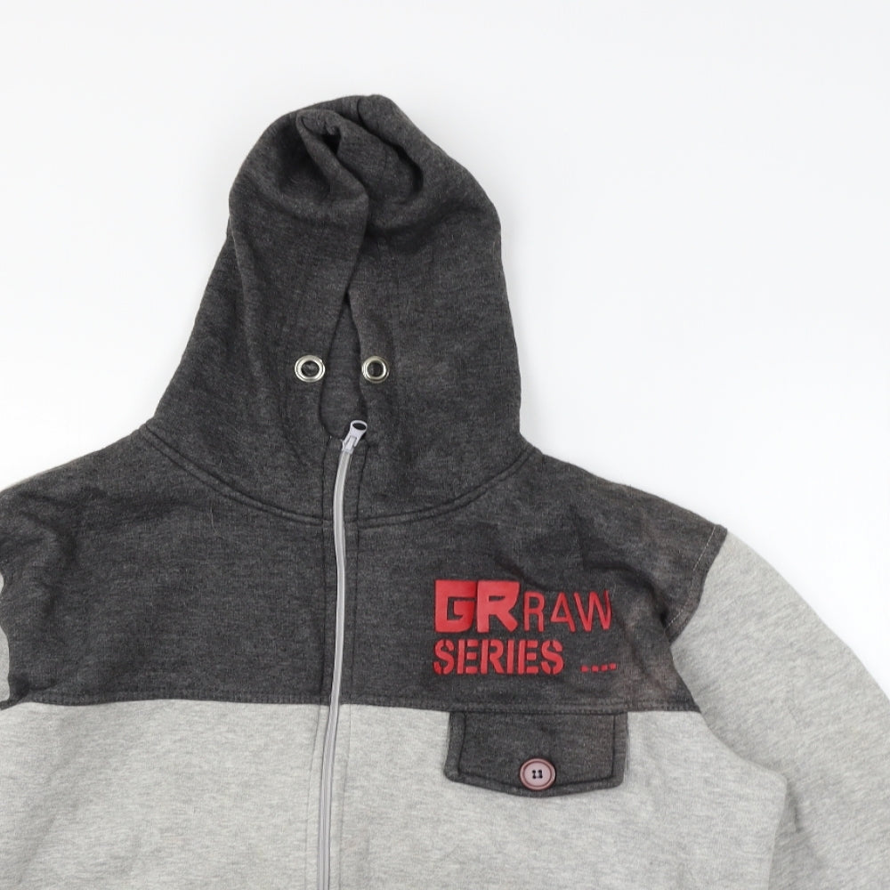gr raw Mens Green   Full Zip Hoodie Size XL