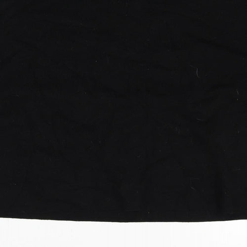 Warehouse Womens Black   Henley Jumper Size 12