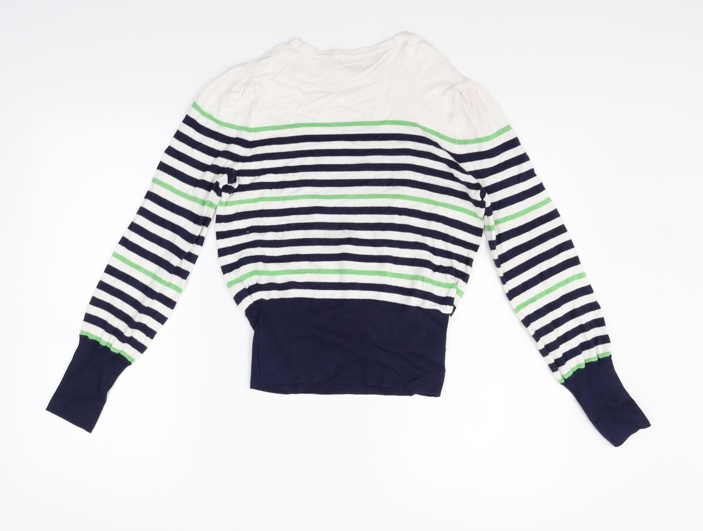 Marks and Spencer Womens White Polka Dot  Pullover Jumper Size 8