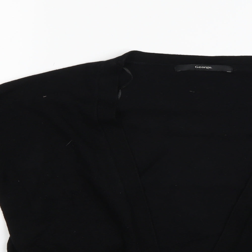 George Womens Black   Cardigan Jumper Size S