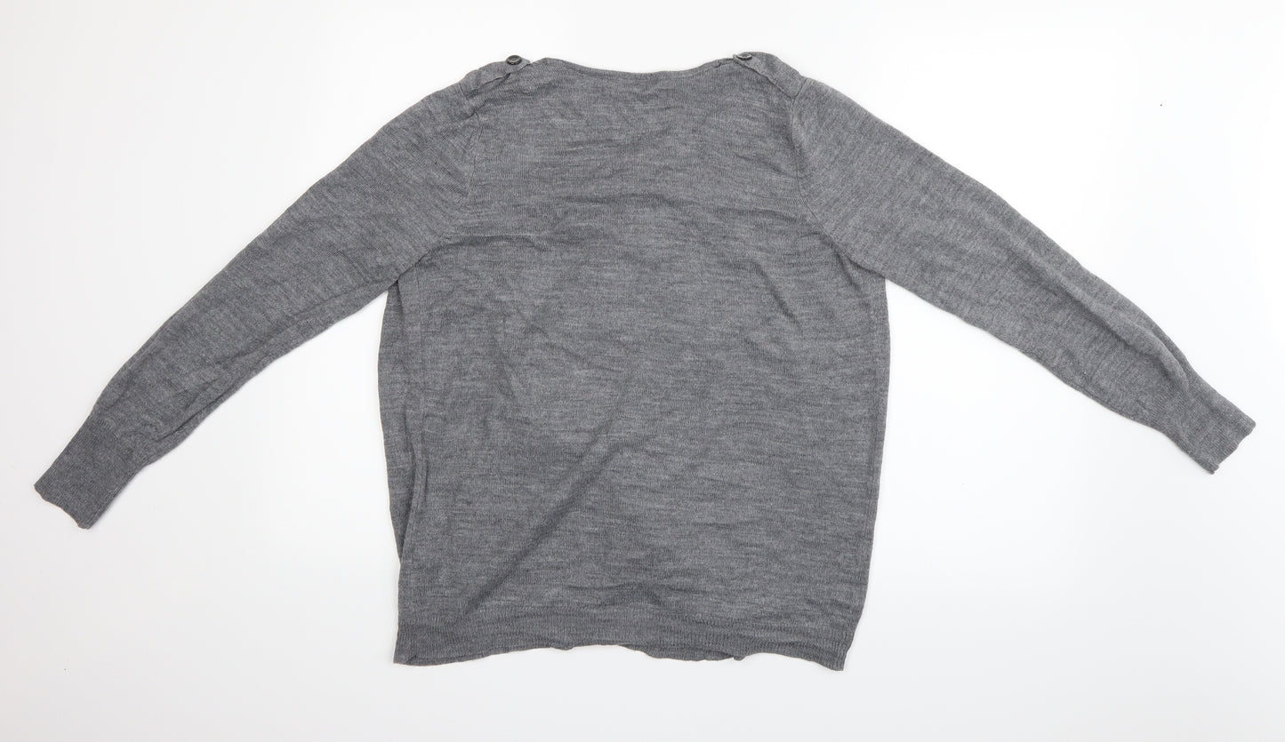 George Womens Grey   Cardigan Jumper Size 14