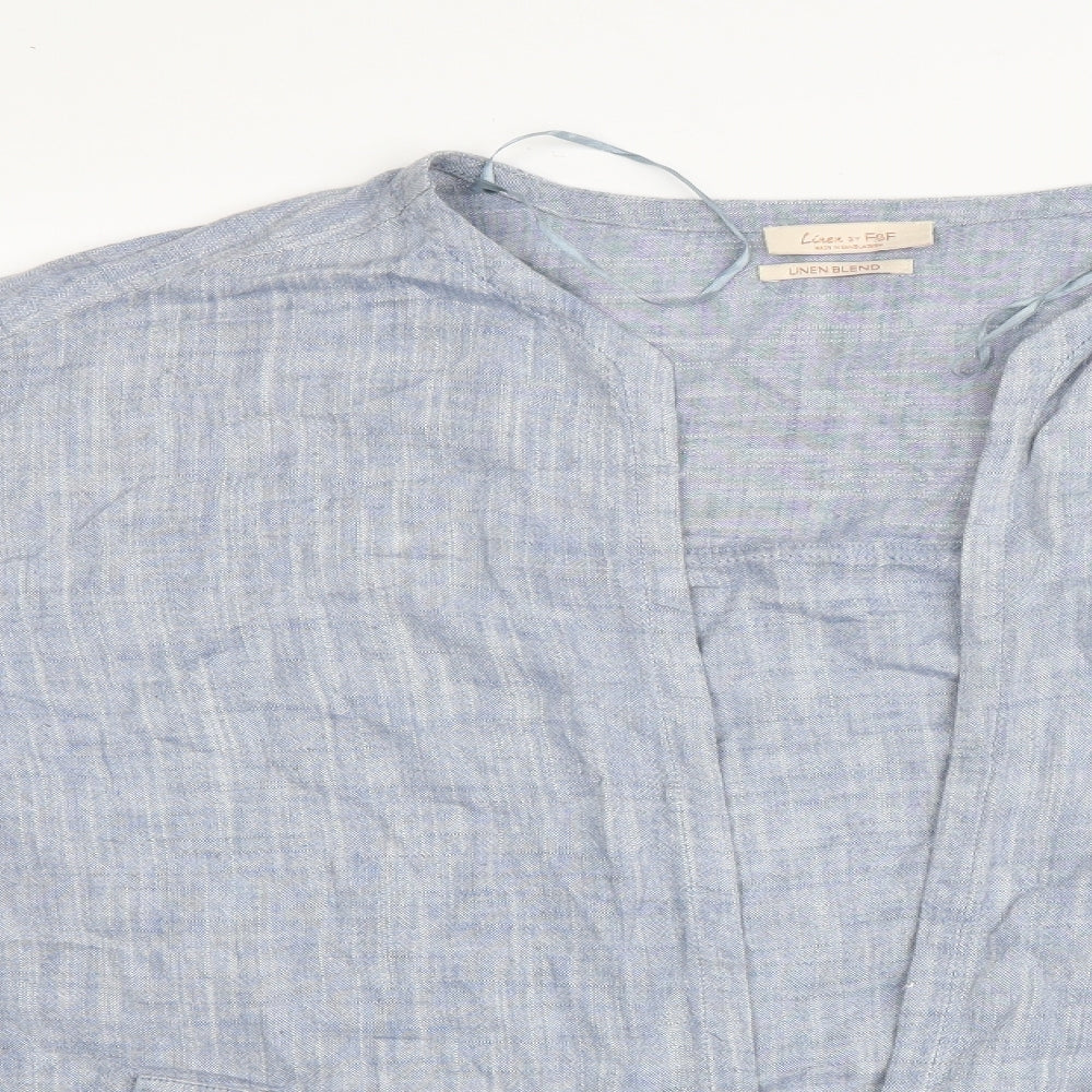 F&F Womens Blue   Cardigan Jumper Size 14