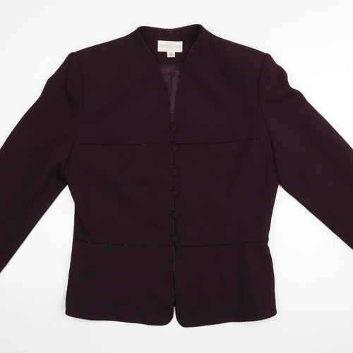 Preston & York Womens Purple   Gilet Blazer Size 10