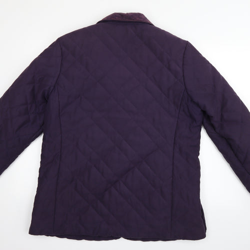 Marks and Spencer Womens Purple   Quilted Coat Size M