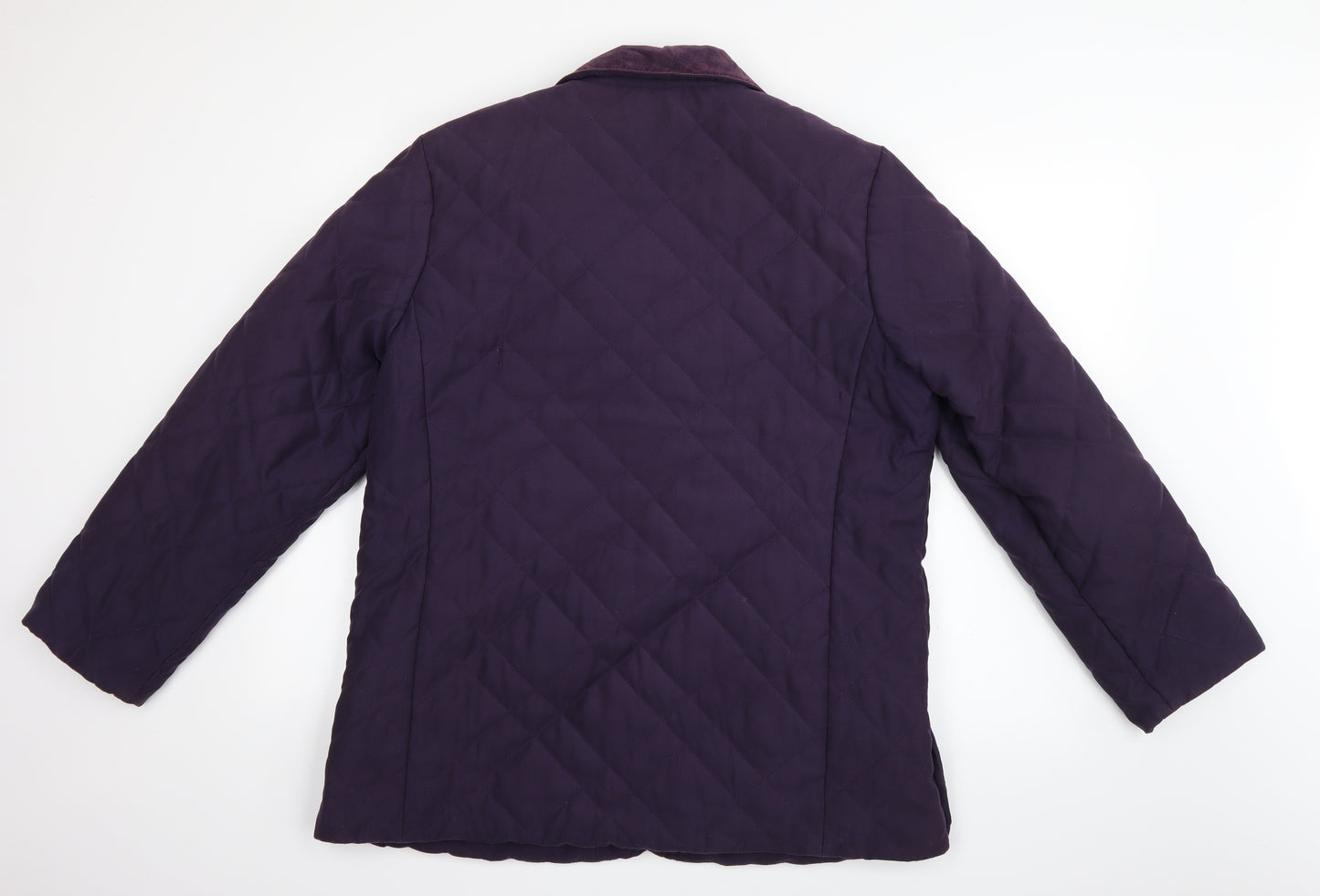Marks and Spencer Womens Purple   Quilted Coat Size M