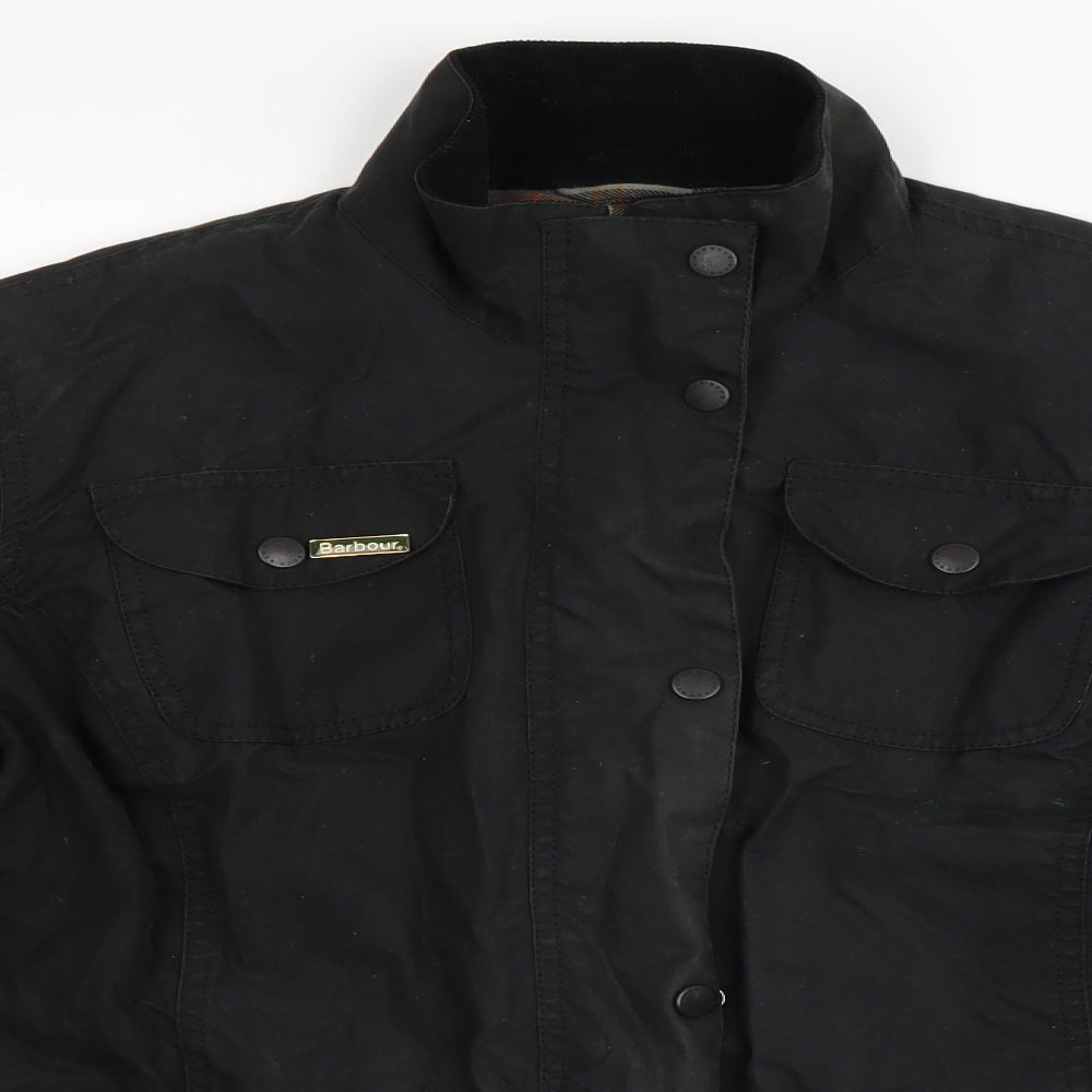 Barbour Womens Black   Bomber Jacket Coat Size 12