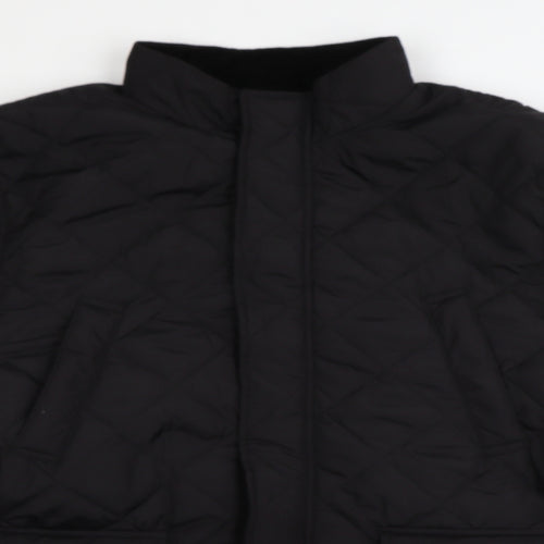 F&F Mens Black   Quilted Coat Size 3XL