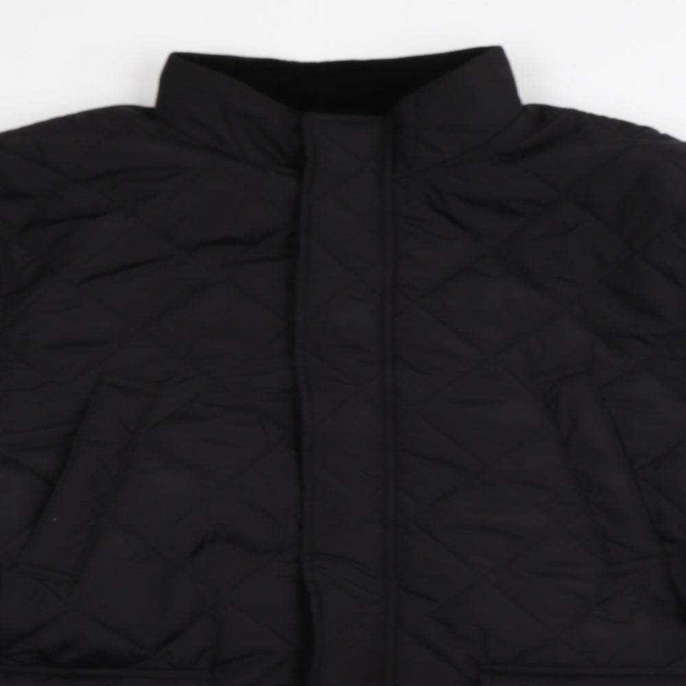 F&F Mens Black   Quilted Coat Size 3XL