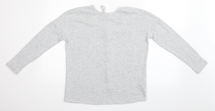 Topshop Womens Grey   Basic Blouse Size 8