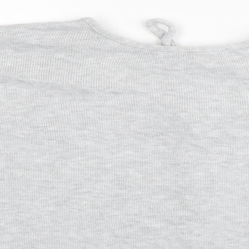 Topshop Womens Grey   Basic Blouse Size 8