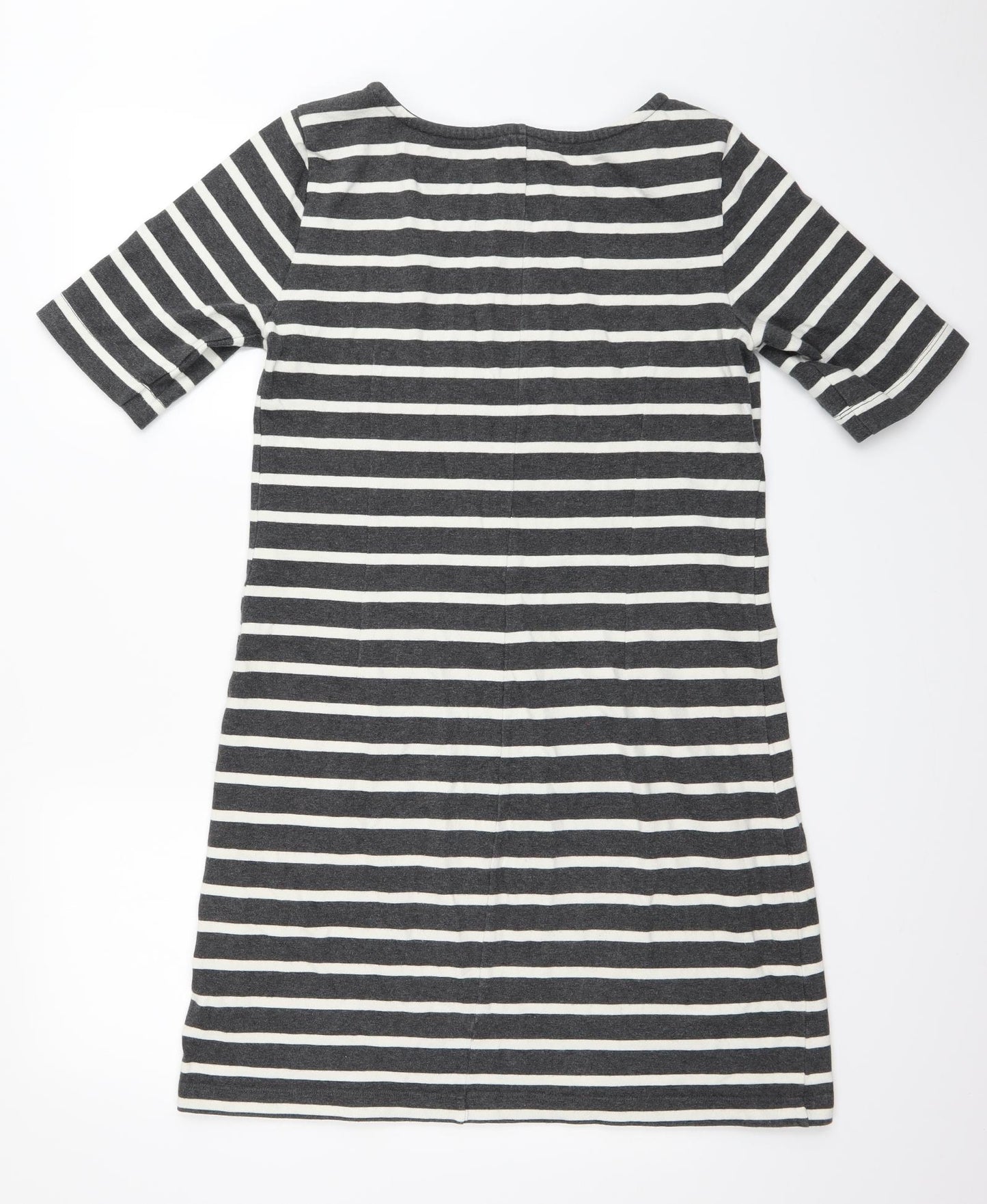Gap Womens Grey Striped  T-Shirt Dress  Size M