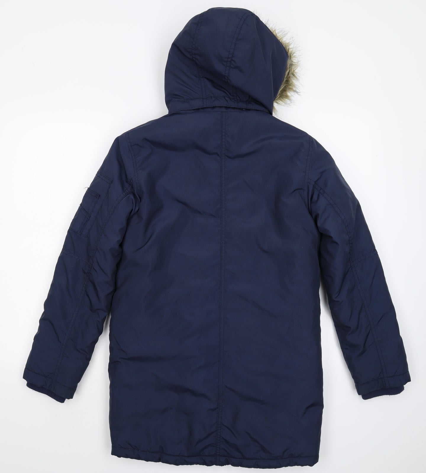 H&M Boys Blue   Parka Coat Size 11-12 Years