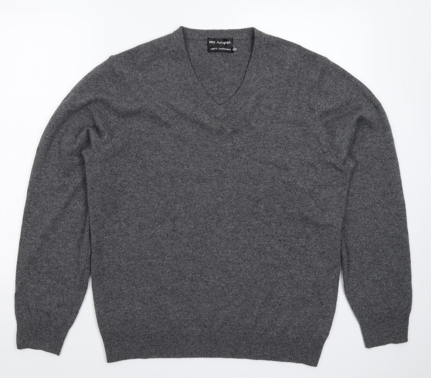Marks and Spencer Mens Grey  Knit Pullover Jumper Size M