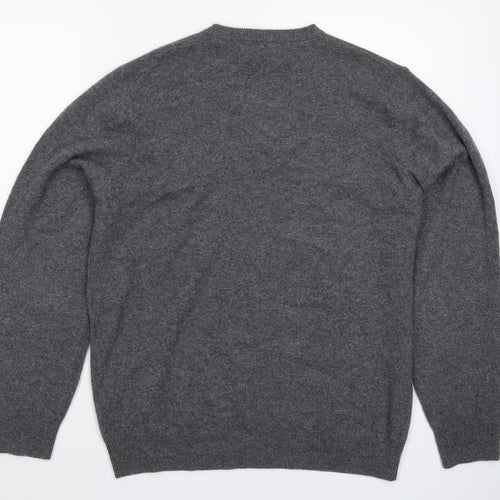 Marks and Spencer Mens Grey  Knit Pullover Jumper Size M