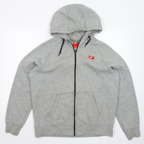 Nike Mens Grey   Full Zip Hoodie Size L