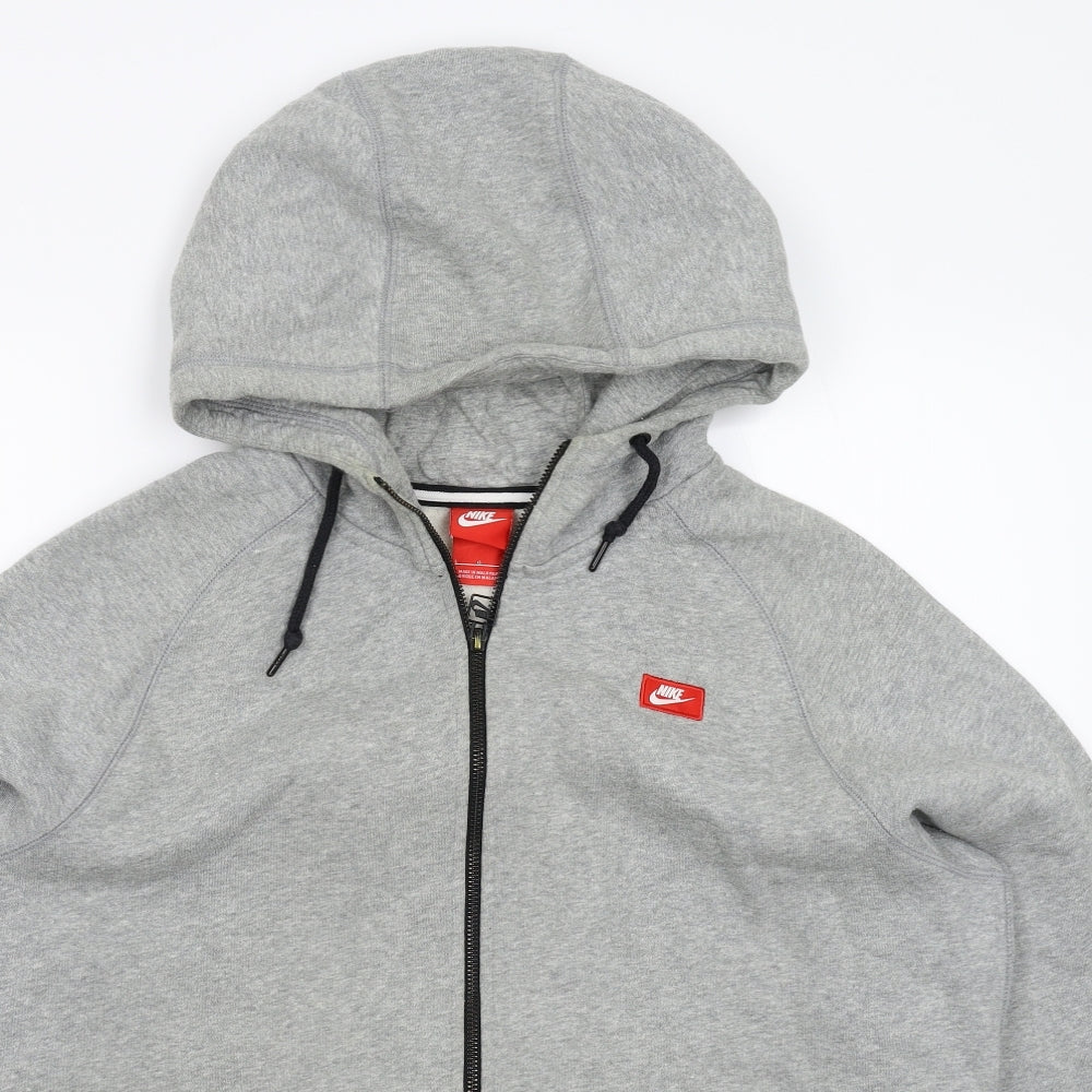 Nike Mens Grey   Full Zip Hoodie Size L