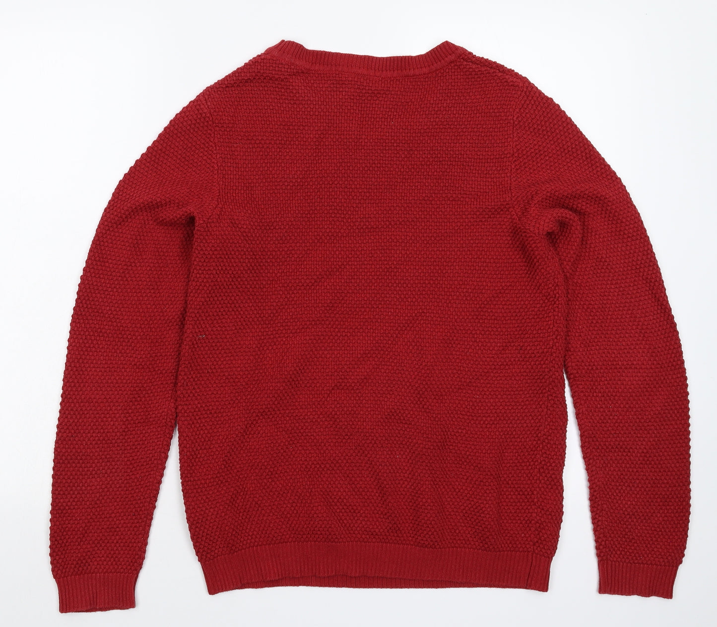 VILA Womens Red  Knit Pullover Jumper Size L