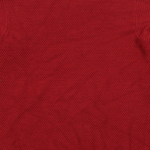 VILA Womens Red  Knit Pullover Jumper Size L