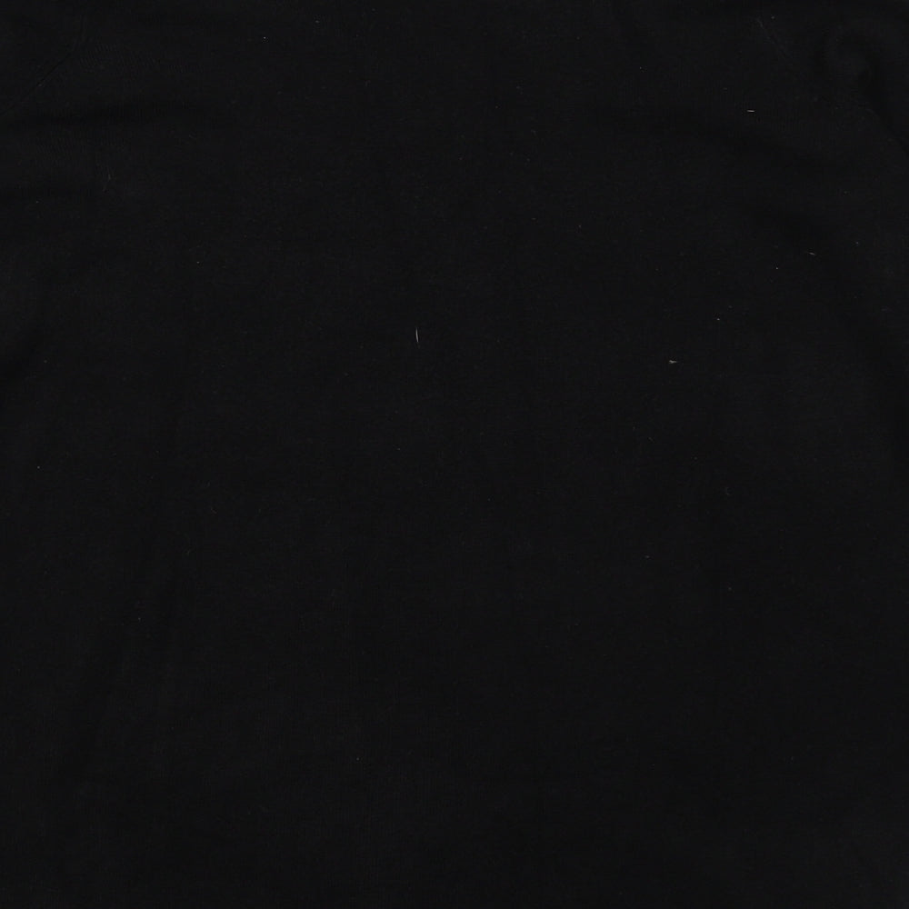 Marks and Spencer Girls Black  Knit Pullover Jumper Size 8 Years