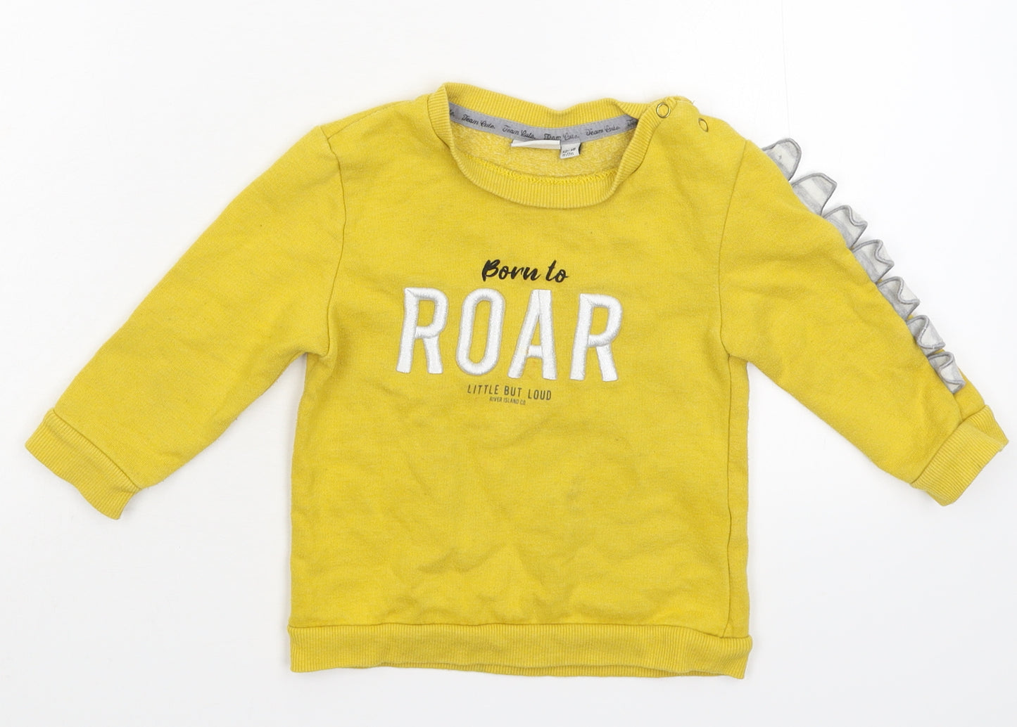 River Island Baby Yellow   Pullover Jumper Size 12-18 Months