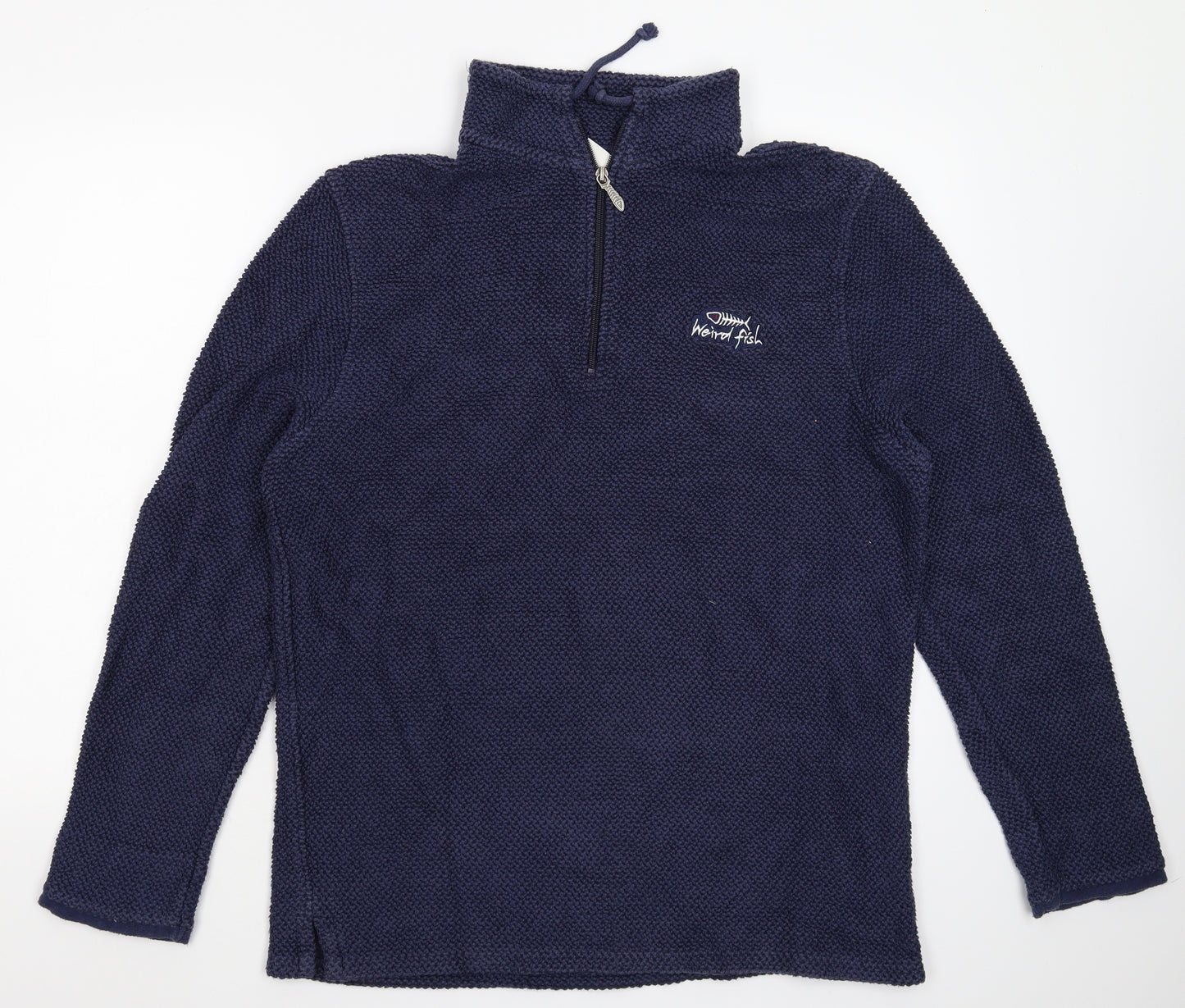 Weird Fish Mens Blue  Knit Pullover Jumper Size M