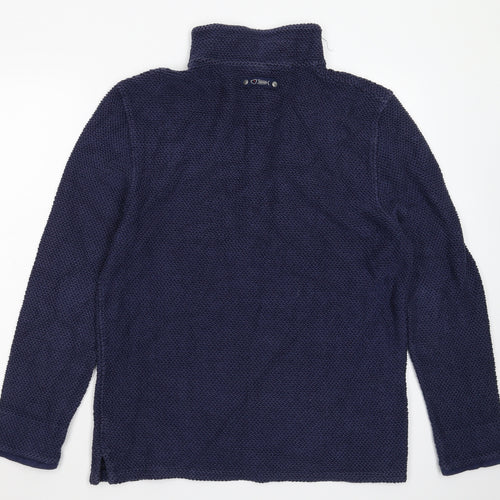 Weird Fish Mens Blue  Knit Pullover Jumper Size M